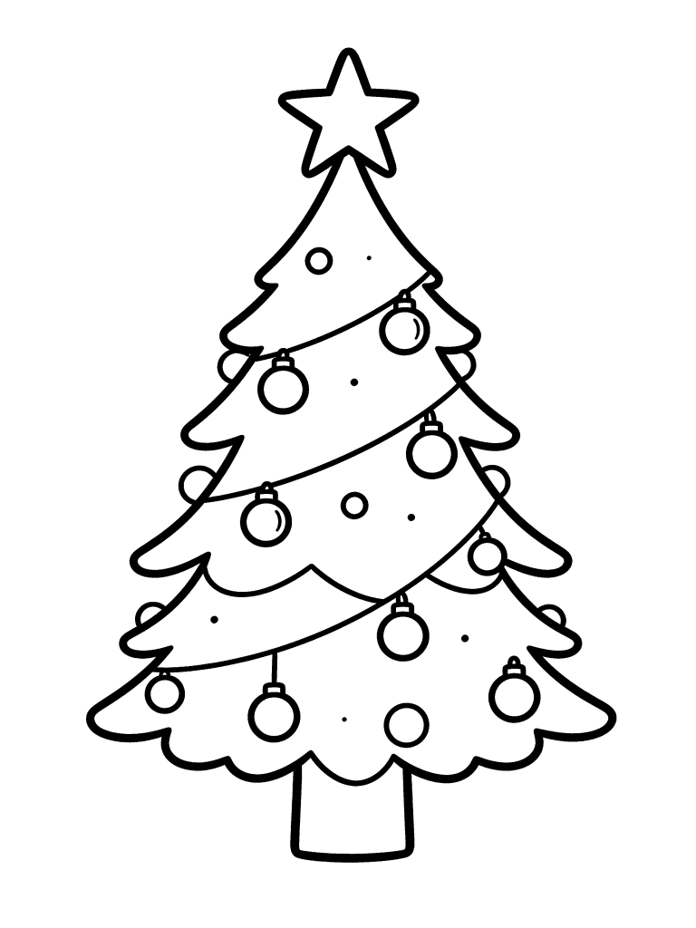 Holiday coloring page from the free printable PDF bundle